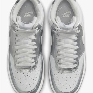 Nike Classic White and Gray Athletic Shoes